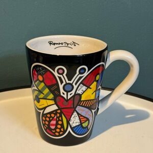Romero BRITTO Colorful Butterfly Pop Art MUG 2009